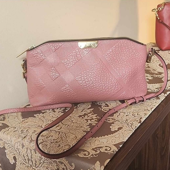 Blush Pink Burberry Crossbody Purse!